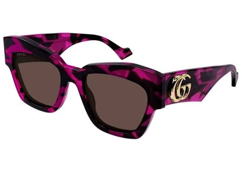 gucci 59mm cat eye sunglasses pink havana|Gucci Cat Eye Sunglasses Havana Pink (GG1422S.